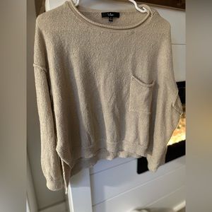 Lulus tan sweater size small